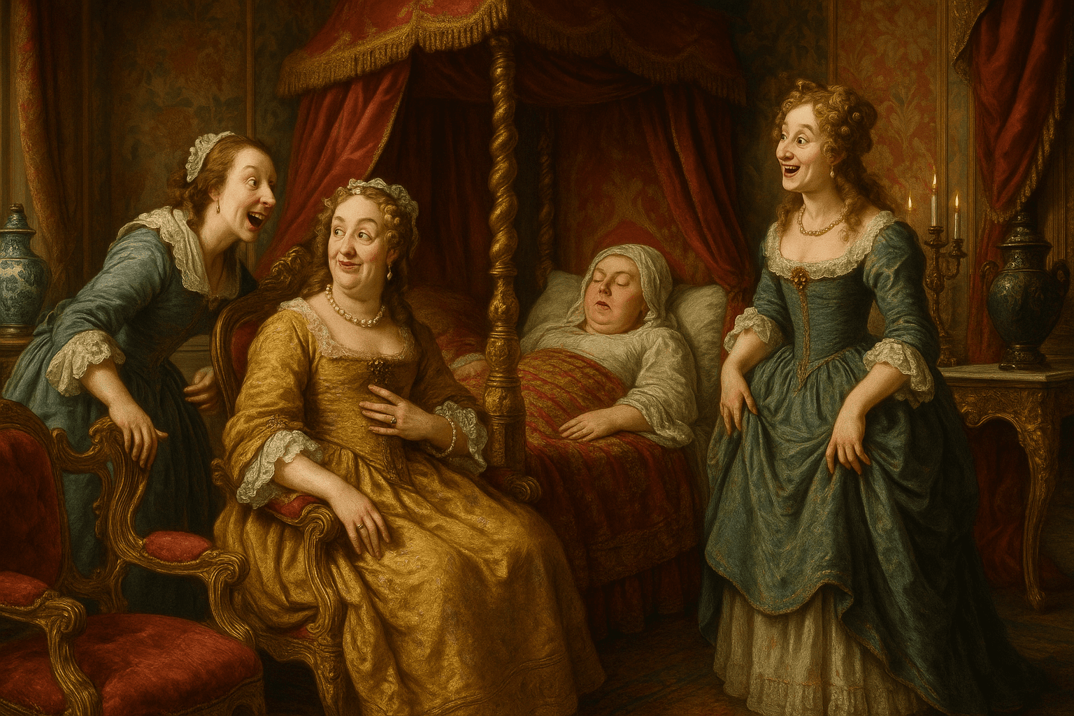 The Illusion of Status: Unpacking Social Hierarchies and Luxury in Les caquets de l'accouchée